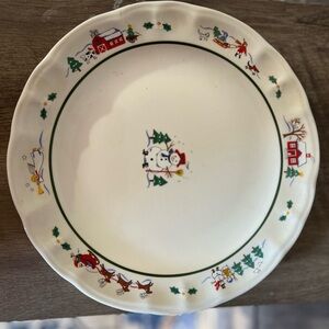 Pfaltzgraff Snow Village Plate in Cream